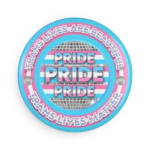 QUEERLIGHT | Round Magnet | Trans Pride