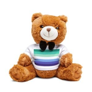 Plush Buddy Bear. Gay Male Pride Flag