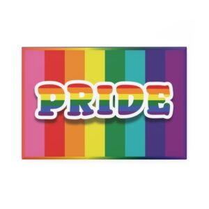 QUEERLIGHT | Rectangular Magnet | PRIDE Gilbert Baker flag