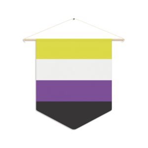 Gender Nonbinary Pride Pennant w/hanger