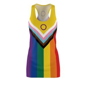 Racerback Dress. Progress Pride Flag