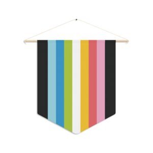 Queer Pride Flag Pennant w/hanger