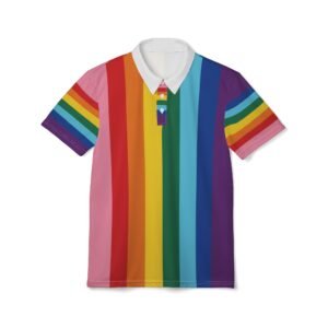 Pride Polo Shirt - Gilbert Baker Original 8-Strip Pride Flag